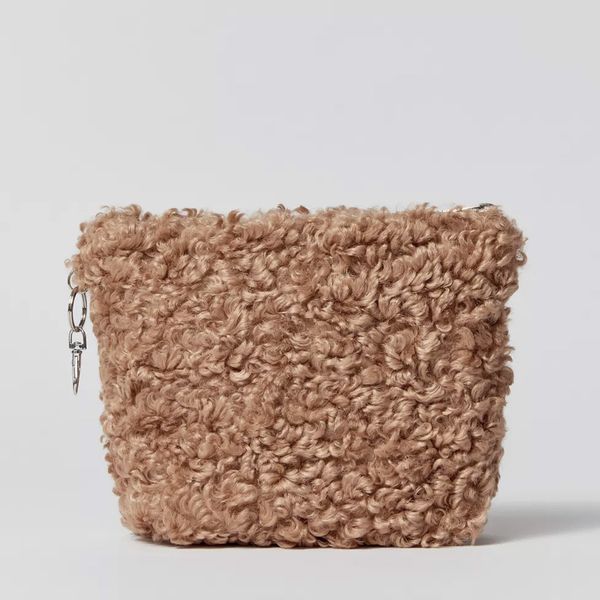 Косметичка BDG Teddy Fleece Pouch Tan