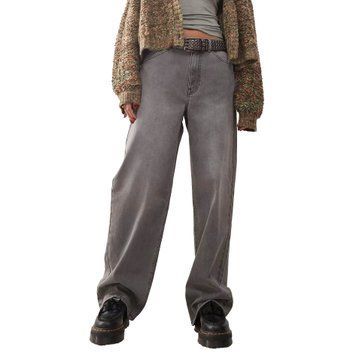 Джинси Reclaimed Vintage low rise baggy jeans washed charcoal