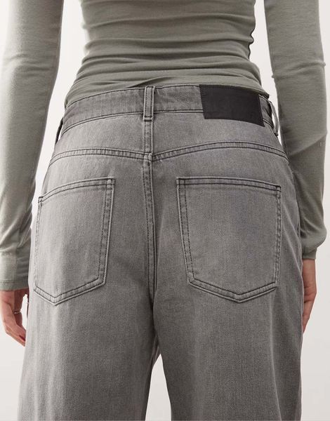 Джинси Reclaimed Vintage low rise baggy jeans washed charcoal