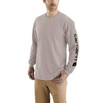 Лонгслів Carhartt Signature Sleeve Logo Long Sleeve Shirt Mink