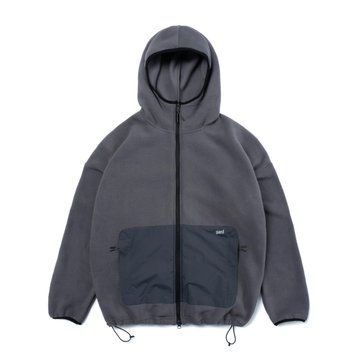Худі Gard Microfleece на блискавці зі вставками темно-сірий