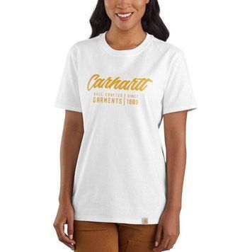Футболка Carhartt Short Sleeve Heavyweight T-Shirt White