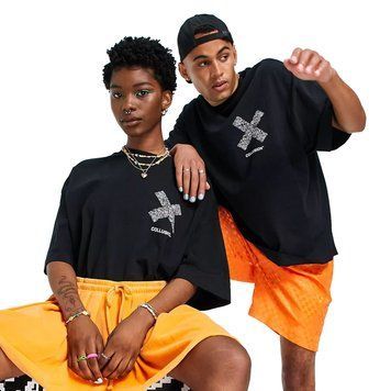 Футболка Collusion x Exist Loudly Unisex oversized t-shirt black