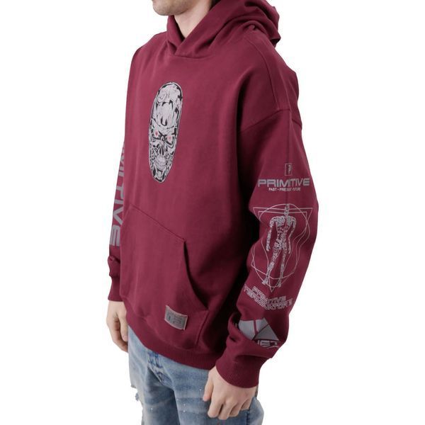 Худі Primitive x Terminator Skynet Pullover Hoodie Burgundy
