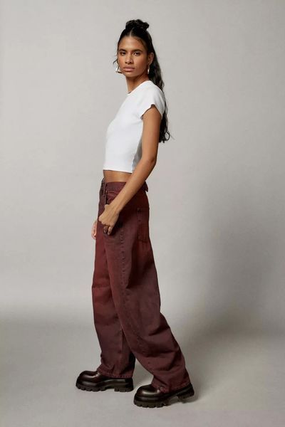 Джинси BDG Logan Buckle Essential Baggy Boyfriend Jean Red
