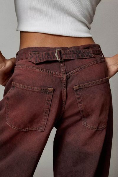 Джинси BDG Logan Buckle Essential Baggy Boyfriend Jean Red