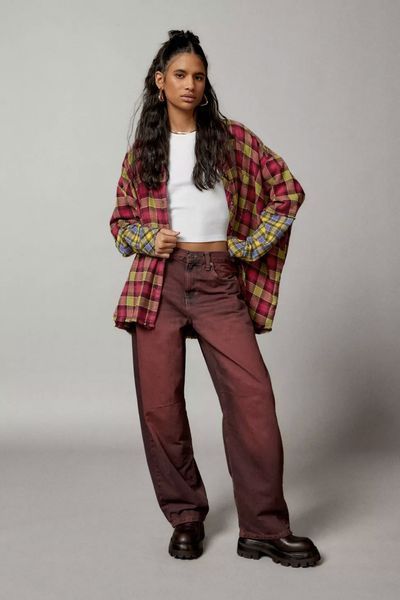 Джинси BDG Logan Buckle Essential Baggy Boyfriend Jean Red