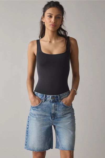 Шорти BDG Tori Mid Rise Cutoff Jort Tinted Denim