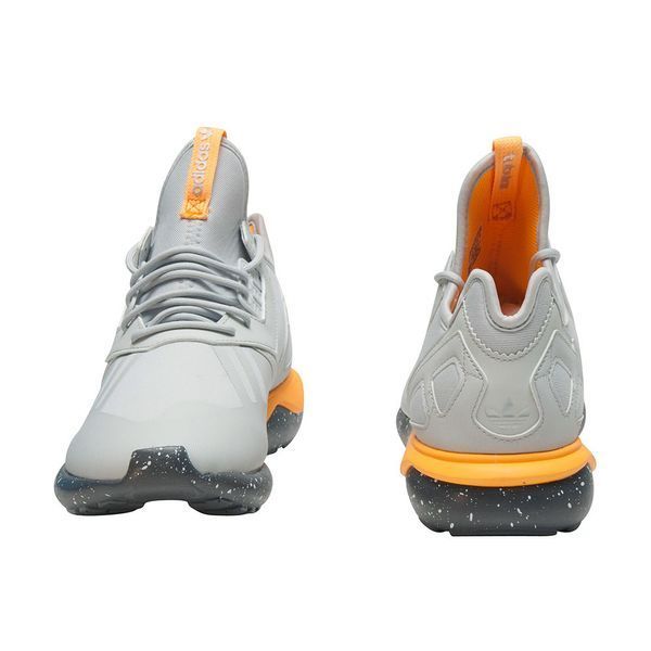Кросівки Adidas Tubular Clear Grey Onix Neon Orange