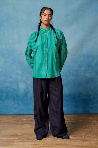 Сорочка BDG Dad Button-Down Shirt Green Multi