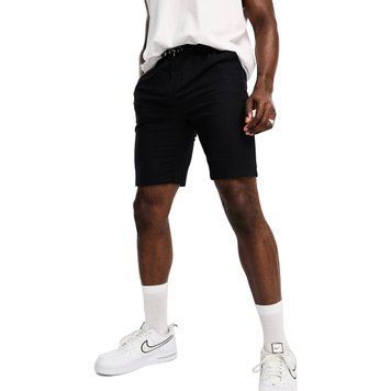 Шорти Brave Soul Tall elasticated waist light weight cotton shorts black