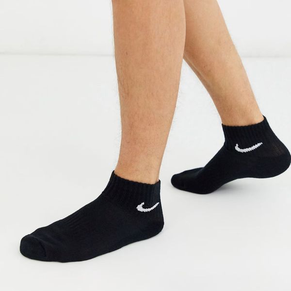 Шкапетки Nike Training Everyday Cushioned 3 pack ankle sock black (Комплект)