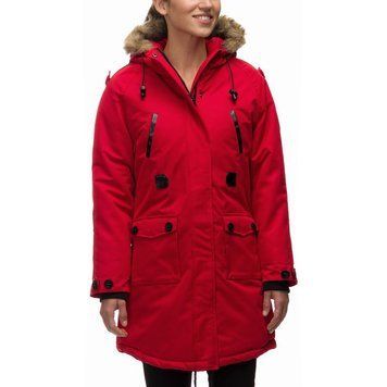 Парка зимова 82 Degrees Fahrenheit Drawstring Waist Parka Red