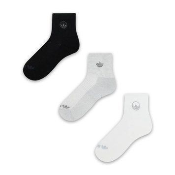 Шкарпетки Adidas Originals Unisex PRM 3 pack quarter socks gray multi (Комплект)