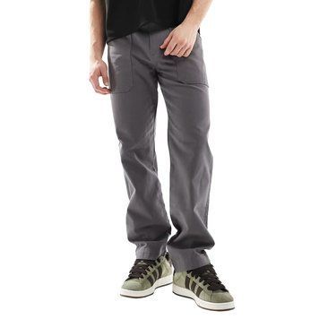 Штани Asos Design straight leg pants pocket detailing gray