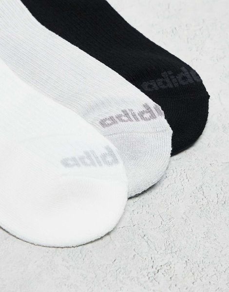 Шкарпетки Adidas Originals Unisex PRM 3 pack quarter socks gray multi (Комплект)