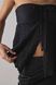 Топ UO Eloise Convertible Tie Split-Front Tube Top Black