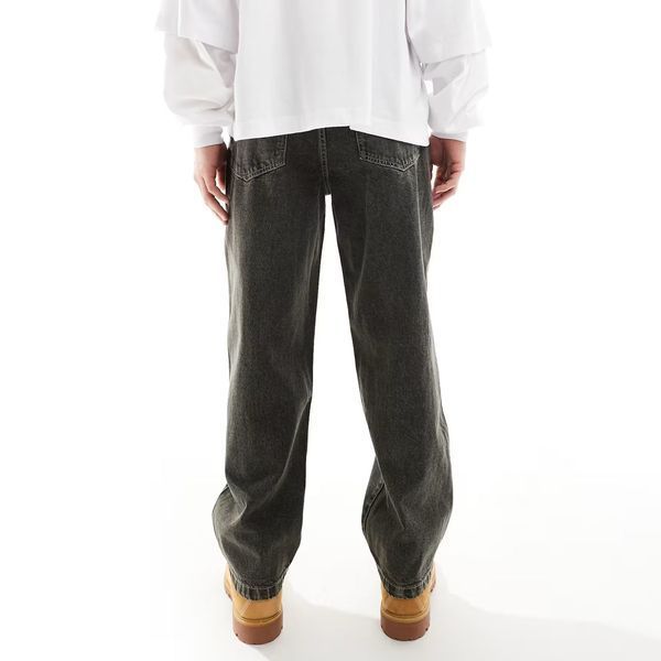 Джинси Pull&Bear wide leg washed pants gray