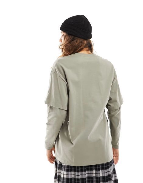 Лонгслів Urban Revivo oversized t-shirt long sleeve underlayer angel graphic