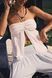 Топ UO Eloise Convertible Tie Split-Front Tube Top White