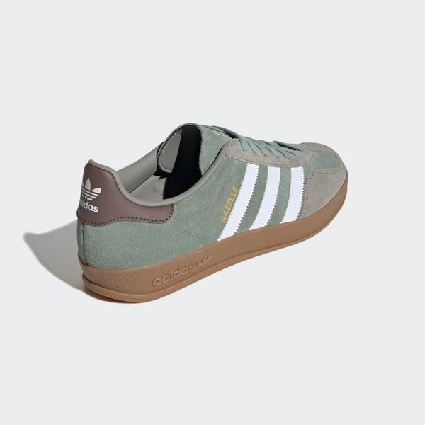 Кеди Adidas Originals Gazelle Indoor Silver Pebble Silver Green Cloud White J13526