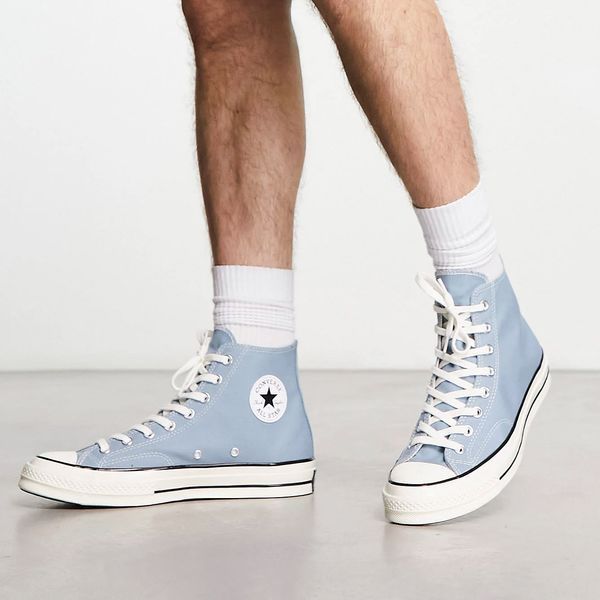 Кеди Converse Chuck 70 Hi Cocoon Blue Egret Black A04584C