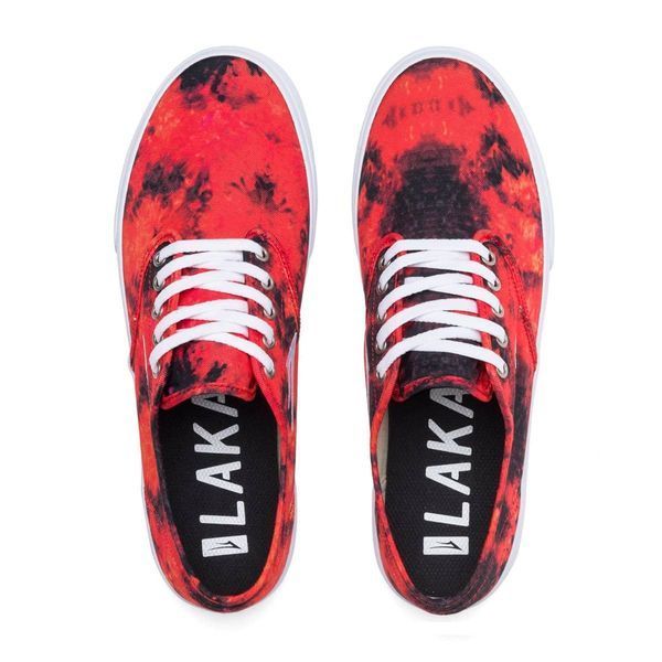 Кеди Lakai Oxford Black & Red Tie Dye