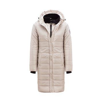 Парка зимова 82 Degrees Fahrenheit Quilted Zip Long 37 Hood Vest Beige