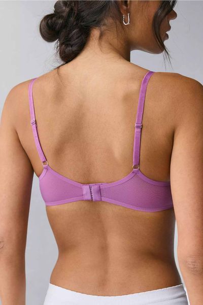 Бюстгальтер Out From Under Isabelle Mesh Underwire Plunge Bra Striking Purple