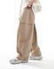 Штани Asos Design balloon fit cargo pants tan