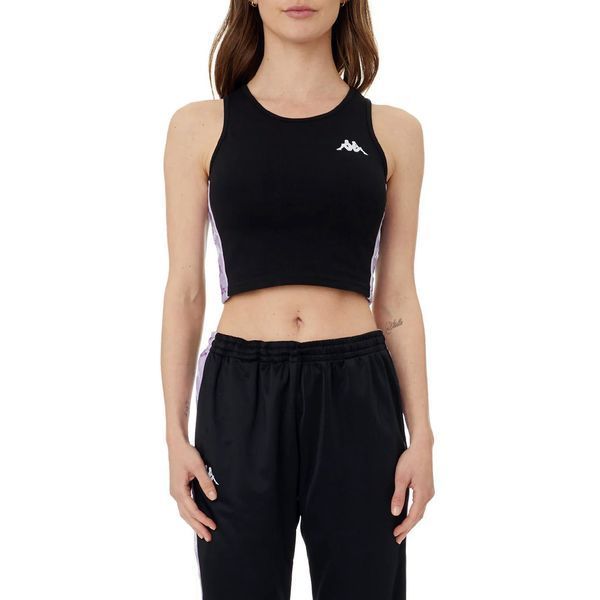 Топ Kappa 222 Banda Renwick Crop Tank Bkack Violet