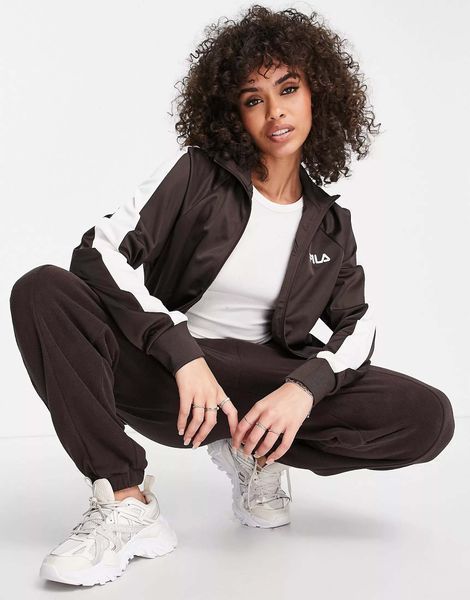 Куртка FILA Unisex Ray Side Panel Track Top Marshmallow Coffee Bean