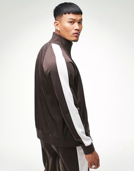 Куртка FILA Unisex Ray Side Panel Track Top Marshmallow Coffee Bean