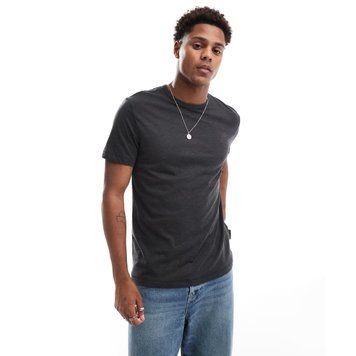 Футболка French Connection crew neck T-shirt charcoal melange