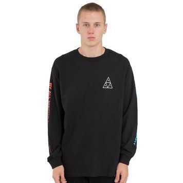 Лонгслів HUF Multi Triple Triangle LS Shirt Black