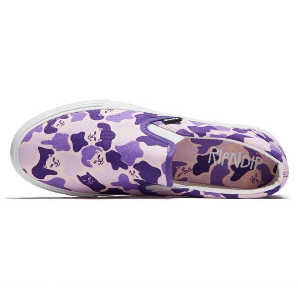 Кеди сліпони RIPNDIP Slip-On Purple Nermal Camo