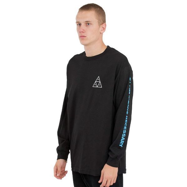 Лонгслів HUF Multi Triple Triangle LS Shirt Black