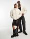 Куртка Reclaimed Vintage unisex puffer bomber jacket off white