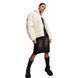Куртка Reclaimed Vintage unisex puffer bomber jacket off white