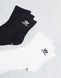 Шкарпетки Adidas Originals Trefoil 6-Pack Quarter socks black and white (Комплект)