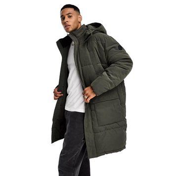 Куртка Only & Sons longline puffer multi pockets khaki