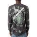 Лонгслів HUF Peak Slant Wash LS Shirt Black
