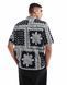 Сорочка Asos Design relaxed shirt textured bandana print black