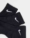 Шкарпетки Nike Training Everyday Plus Cushioned 3 pack ankle socks black (Комплект)