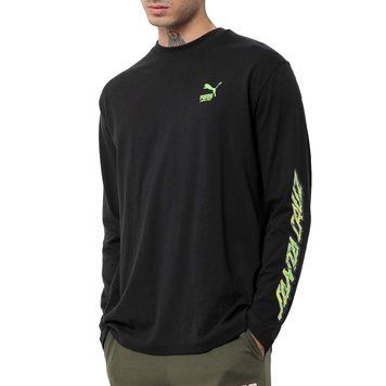Лонгслів Puma X Santa Cruz LS Tee black lime green