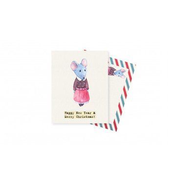 Міні листівка "Happy New Year!" Mini Mouse