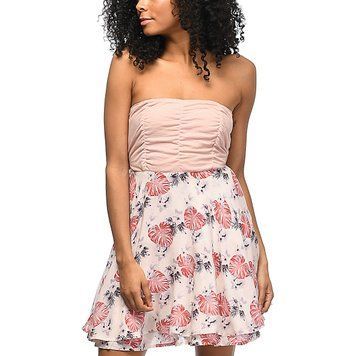 Сукня Empyre Ronia Mauve Palm Floral Tie Tube Dress 0001515 фото