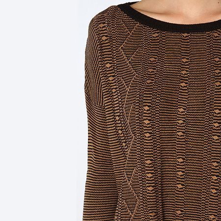 Светр Jack BB Dakota Hoz Textured Knit Sweater Wood and Black 0001625 фото