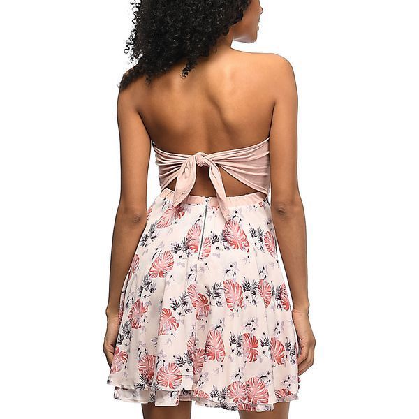 Сукня Empyre Ronia Mauve Palm Floral Tie Tube Dress 0001515 фото