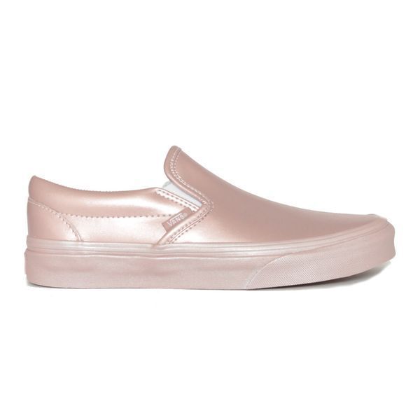 Кеди сліпони Vans Classic Slip-On Metallic Sidewall Rose Gold